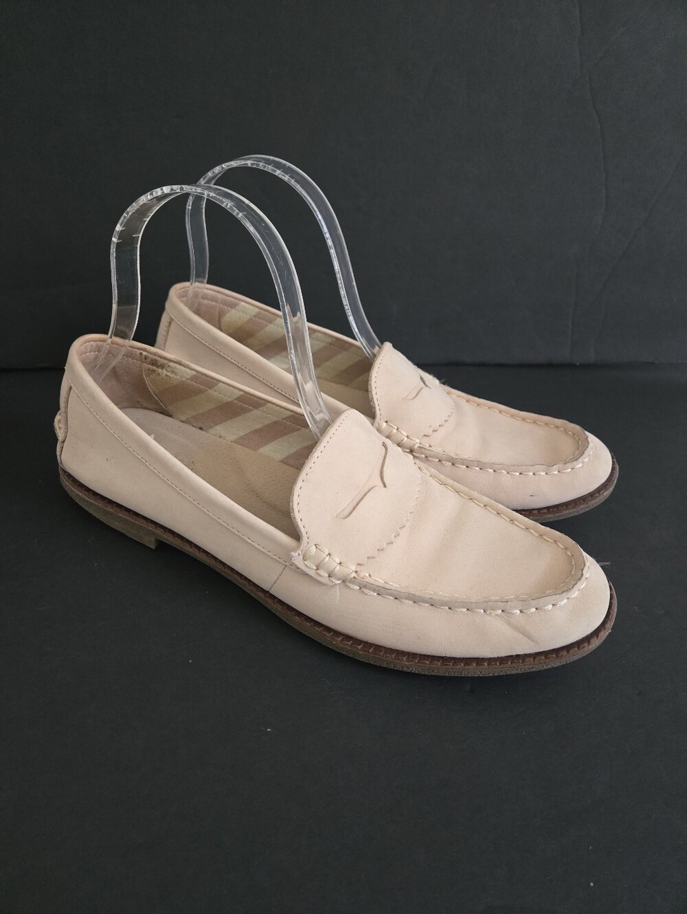 Sperry Seaport Penny Suede Loafers Size 8.5 Classic Preppy Nautical